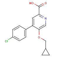 1364677-08-6 4-(4-chlorophenyl)-5-(cyclopropylmethoxy)pyridine-2-carboxylic acid chemical structure