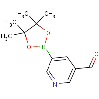 848093-29-8 5-(4,4,5,5-tetramethyl-1,3,2-dioxaborolan-2-yl)pyridine-3-carbaldehyde chemical structure