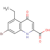 123157-58-4 7-bromo-5-ethyl-4-oxo-1H-quinoline-2-carboxylic acid chemical structure
