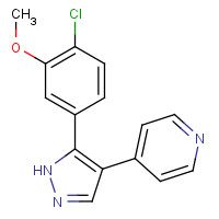 1350473-74-3 4-[5-(4-chloro-3-methoxyphenyl)-1H-pyrazol-4-yl]pyridine chemical structure