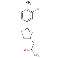 78743-07-4 2-[2-(3-chloro-4-methylphenyl)-1,3-thiazol-4-yl]acetamide chemical structure