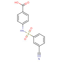 848322-70-3 4-[(3-cyanophenyl)sulfonylamino]benzoic acid chemical structure