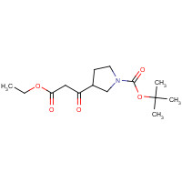 889955-52-6 tert-butyl 3-(3-ethoxy-3-oxopropanoyl)pyrrolidine-1-carboxylate chemical structure
