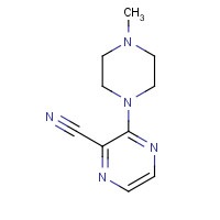 90601-43-7 3-(4-methylpiperazin-1-yl)pyrazine-2-carbonitrile chemical structure