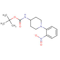 1023594-62-8 tert-butyl N-[1-(2-nitrophenyl)piperidin-4-yl]carbamate chemical structure