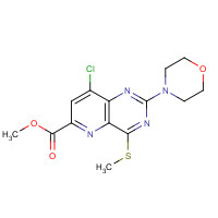 1240122-80-8 methyl 8-chloro-4-methylsulfanyl-2-morpholin-4-ylpyrido[3,2-d]pyrimidine-6-carboxylate chemical structure