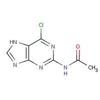 7602-01-9 N-(6-chloro-7H-purin-2-yl)acetamide chemical structure