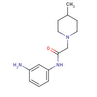 937634-21-4 N-(3-aminophenyl)-2-(4-methylpiperidin-1-yl)acetamide chemical structure