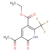 154020-54-9 ethyl 5-acetyl-6-oxo-2-(trifluoromethyl)-1H-pyridine-3-carboxylate chemical structure