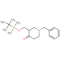 325486-37-1 1-benzyl-3-[[tert-butyl(dimethyl)silyl]oxymethyl]piperidin-4-one chemical structure