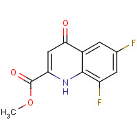 887589-28-8 methyl 6,8-difluoro-4-oxo-1H-quinoline-2-carboxylate chemical structure