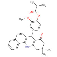 893772-52-6 [4-(10,10-dimethyl-8-oxo-7,9,11,12-tetrahydrobenzo[c]acridin-7-yl)-2-methoxyphenyl] 2-methylpropanoate chemical structure