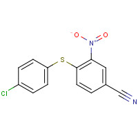 27917-77-7 4-(4-chlorophenyl)sulfanyl-3-nitrobenzonitrile chemical structure