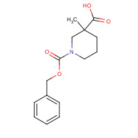 174543-78-3 3-methyl-1-phenylmethoxycarbonylpiperidine-3-carboxylic acid chemical structure