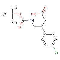 78131-30-3 3-(4-chlorophenyl)-4-[(2-methylpropan-2-yl)oxycarbonylamino]butanoic acid chemical structure