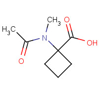 1343078-96-5 1-[acetyl(methyl)amino]cyclobutane-1-carboxylic acid chemical structure