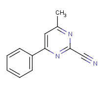 16879-46-2 4-methyl-6-phenylpyrimidine-2-carbonitrile chemical structure