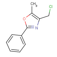 103788-61-0 4-(chloromethyl)-5-methyl-2-phenyl-1,3-oxazole chemical structure