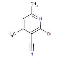 610279-99-7 2-bromo-4,6-dimethylpyridine-3-carbonitrile chemical structure
