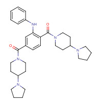 1415800-43-9 [3-anilino-4-(4-pyrrolidin-1-ylpiperidine-1-carbonyl)phenyl]-(4-pyrrolidin-1-ylpiperidin-1-yl)methanone chemical structure