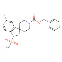 209350-13-0 benzyl 5-fluoro-1-methylsulfonylspiro[2H-indole-3,4'-piperidine]-1'-carboxylate chemical structure
