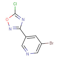 1323919-94-3 3-(5-bromopyridin-3-yl)-5-chloro-1,2,4-oxadiazole chemical structure