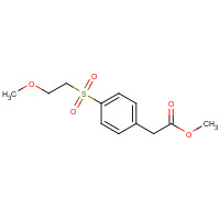 1363179-33-2 methyl 2-[4-(2-methoxyethylsulfonyl)phenyl]acetate chemical structure