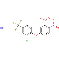62476-59-9 sodium;5-[2-chloro-4-(trifluoromethyl)phenoxy]-2-nitrobenzoate chemical structure