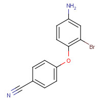 66658-88-6 4-(4-amino-2-bromophenoxy)benzonitrile chemical structure