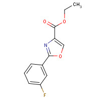 885272-98-0 ethyl 2-(3-fluorophenyl)-1,3-oxazole-4-carboxylate chemical structure