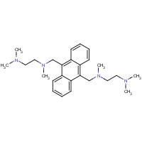 106712-13-4 N'-[[10-[[2-(dimethylamino)ethyl-methylamino]methyl]anthracen-9-yl]methyl]-N,N,N'-trimethylethane-1,2-diamine chemical structure