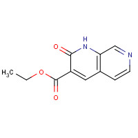 55234-64-5 ethyl 2-oxo-1H-1,7-naphthyridine-3-carboxylate chemical structure
