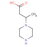 1154549-24-2 3-piperazin-1-ylbutanoic acid chemical structure