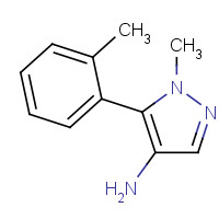 1338718-12-9 1-methyl-5-(2-methylphenyl)pyrazol-4-amine chemical structure