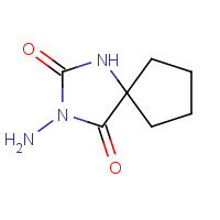 16252-62-3 3-amino-1,3-diazaspiro[4.4]nonane-2,4-dione chemical structure
