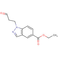 192944-53-9 ethyl 1-(3-oxopropyl)indazole-5-carboxylate chemical structure