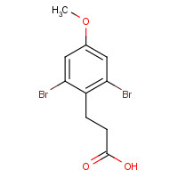 444663-45-0 3-(2,6-dibromo-4-methoxyphenyl)propanoic acid chemical structure
