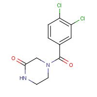 1254073-47-6 4-(3,4-dichlorobenzoyl)piperazin-2-one chemical structure