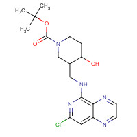 1415793-87-1 tert-butyl 3-[[(7-chloropyrido[3,4-b]pyrazin-5-yl)amino]methyl]-4-hydroxypiperidine-1-carboxylate chemical structure