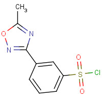 10185-62-3 3-(5-methyl-1,2,4-oxadiazol-3-yl)benzenesulfonyl chloride chemical structure