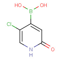 1412906-75-2 (5-chloro-2-oxo-1H-pyridin-4-yl)boronic acid chemical structure