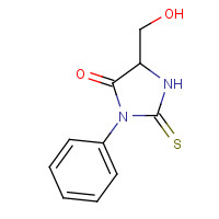 5789-22-0 5-(hydroxymethyl)-3-phenyl-2-sulfanylideneimidazolidin-4-one chemical structure