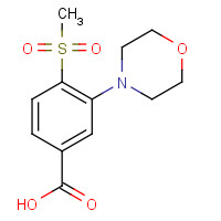 1197193-19-3 4-methylsulfonyl-3-morpholin-4-ylbenzoic acid chemical structure
