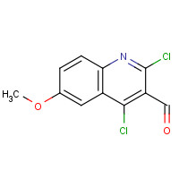 151772-24-6 2,4-dichloro-6-methoxyquinoline-3-carbaldehyde chemical structure