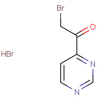 845267-57-4 2-bromo-1-pyrimidin-4-ylethanone;hydrobromide chemical structure