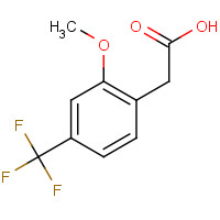 1017779-22-4 2-[2-methoxy-4-(trifluoromethyl)phenyl]acetic acid chemical structure