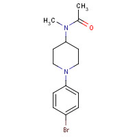 1415793-97-3 N-[1-(4-bromophenyl)piperidin-4-yl]-N-methylacetamide chemical structure
