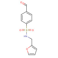 603999-01-5 4-formyl-N-(furan-2-ylmethyl)benzenesulfonamide chemical structure