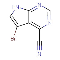 1168106-92-0 5-bromo-7H-pyrrolo[2,3-d]pyrimidine-4-carbonitrile chemical structure