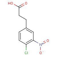 133100-23-9 3-(4-chloro-3-nitrophenyl)propanoic acid chemical structure